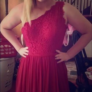 Azazie Burgundy Bridesmaids Dress